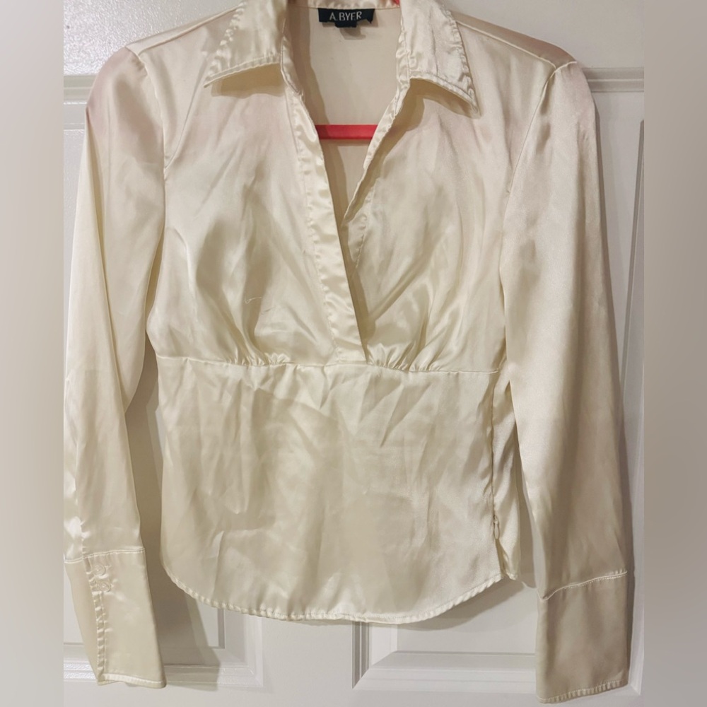 ABYER silk blouse.